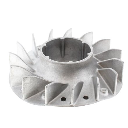 Oryginalne aluminiowe koło magnesowe zamachowe Stihl OEM 4237 400 1202 z łopatkami wentylatora do nożyc do żywopłotu