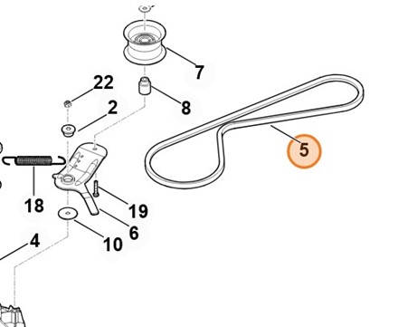Pasek klinowy 6140 704 2110