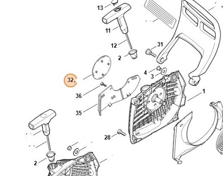  Tabliczka z typem urządzenia MS 261 1141 967 1500