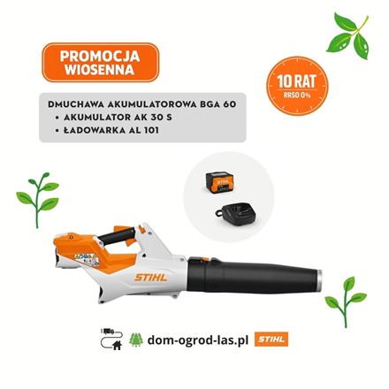 Dmuchawa akumulatorowa STIHL BGA 60 z akumulatorem AK 30 S i ładowarką AL 101