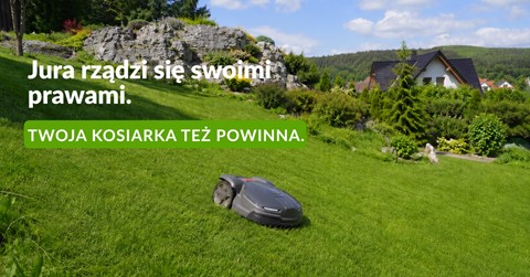Kosiarka automatyczna na pagórkowatej Jurze
