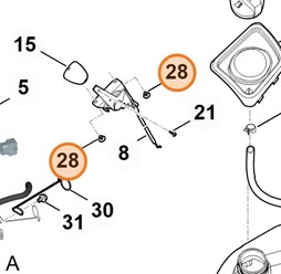 Śruba ścinana M5x8 9039 488 0950