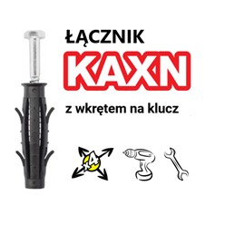 Kołek z wkrętem na klucz KAXN