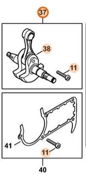 Wał korbowy 1140 030 0408