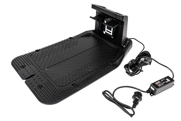 Robot koszący Sunseeker Elite X3 Gen 2 pracujący w ogrodzie bez przewodu ograniczającego.