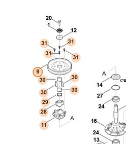 Koło pasowe z tłumikiem drgań skrętnych 6140 700 2520