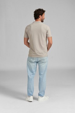 Koszulka polo BASIC w szarym kolorze