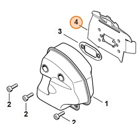 Blaszany element chłodzący 4148 141 3201
