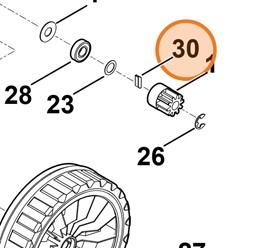  Klin mechanizmu wolnego koła 0000 704 8300