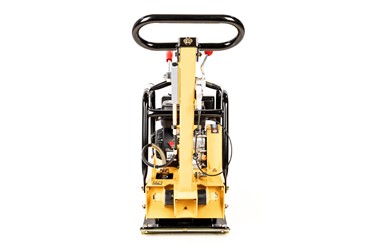 Dwukierunkowa zagęszczarka spalinowa Cedrus ZG06 122kg z widocznym mechanizmem rewersu i kołami