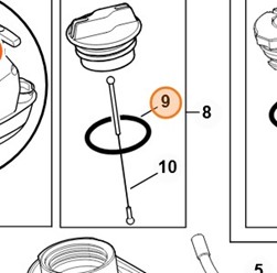 Okrągły pierścień uszczelniający 35x3-FPM 80 9645 951 3890