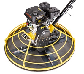 Spalinowa zacieraczka do betonu Cedrus ZC02 o średnicy 91 cm z silnikiem Loncin i rozłożonym ramieniem sterowniczym