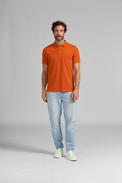 Koszulka polo BASIC w pomarańczowym kolorze