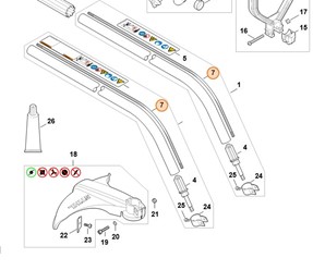 Wałek napędowy 4130 711 3200