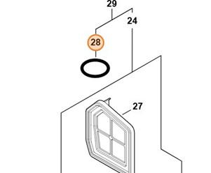 O-ring N25x3,5-FPM75 9645 951 7735