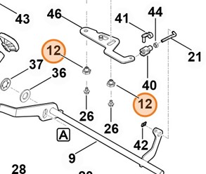 Sworzeń z kołnierzem 6140 764 3600