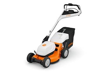 Kosiarka akumulatorowa STIHL RMA 765 V z koszem na trawę – profesjonalna, bezprzewodowa kosiarka do dużych trawników