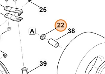 Tulejka z kołnierzem 6170 764 2700