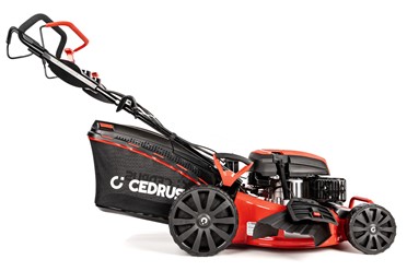 Kosiarka spalinowa z napędem CEDRUS KS53SV-E z elektrycznym rozruchem e-start i stalową obudową 53 cm