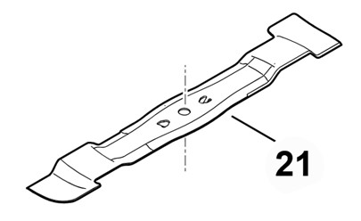 Nóż kosiarki  46cm STIHL części oryginalne  STIHL WA41 702 0105