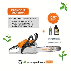 Pilarka spalinowa MS 212 + łańcuch PM3 + oleje