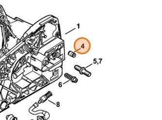 Zawór MS 251 11286409100 części stihl