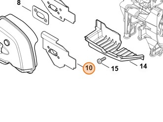Blaszany element chłodzący 4147 141 3200