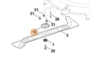 Uchwyt noża 6170 702 3800