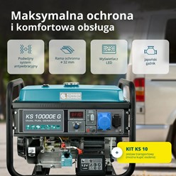 Generator benzynowo-gazowy  KS 10000E G
