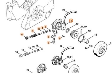 Pompa olejowa o regulowanej wydajności  1121 640 3203