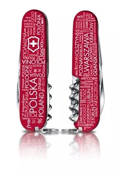 Scyzoryk Victorinox Spartan Czerwony z napisem Polska