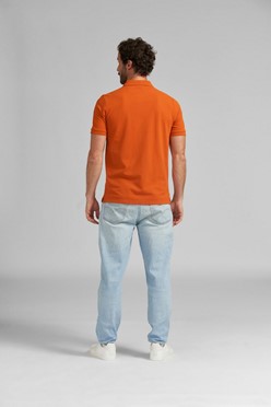 Koszulka polo BASIC w pomarańczowym kolorze