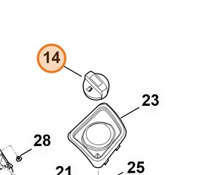 Korek wlewu paliwa 6140 350 1501