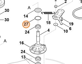 Pierścień uszczelniający 23x1,5 9645 945 7699