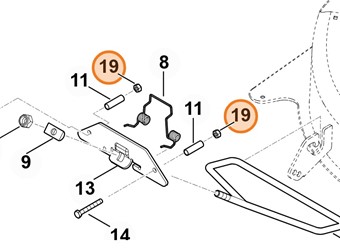 Nakrętka samohamowna STIHL M8-8 OEM 9214 261 1105 do kosiarek i traktorków