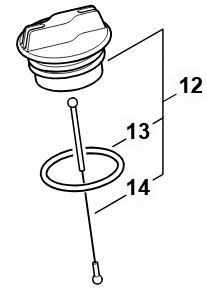 Korek paliwa / zamknięcie zbiornika paliwa STIHL 0000 350 0527