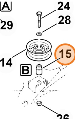 Tulejka odległościowa 6165 764 2840
