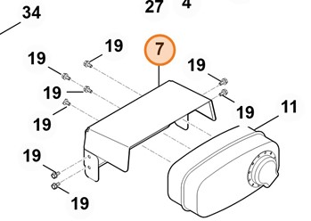 Osłona blaszana 6140 145 3711