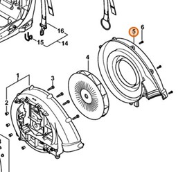 Obudowa dmuchawy - zewnątrz 4244 701 0705