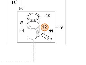 Sworzeń tłokowy 8x5x22 4137 034 1500