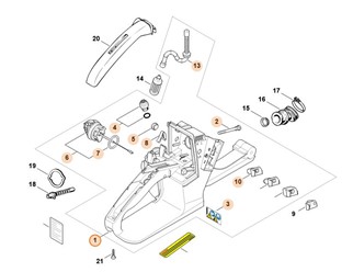 Obudowa zbiornika paliwa 1121 350 0834