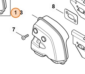 Tłumik wydechu spalin 4147 140 0601