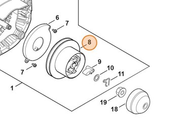 Rolka linki rozrusznika 4147 195 0401 FS 260 FS460