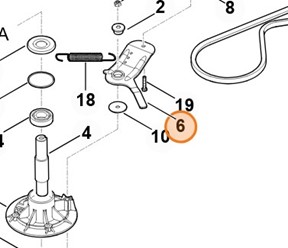 Ramię naprężające 6140 764 2601