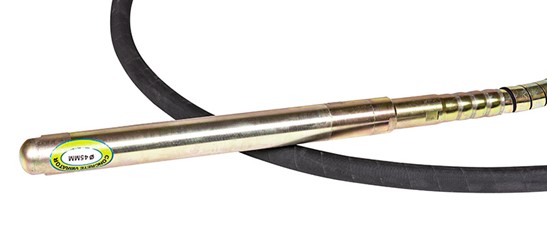 Napęd spalinowy wibratora do betonu Cedrus WT01 z silnikiem Loncin i podłączoną buławą wibracyjną