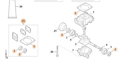 Zestaw uszczelek 4140 007 1600
