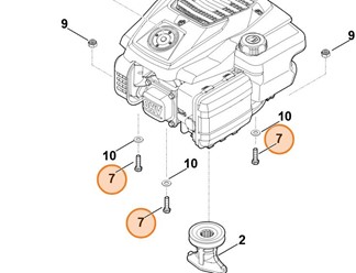 Śruba sześciokątna M8x35 9008 319 1880