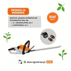 Nożyce do żywopłotu STIHL HSA 40 + 2x AS 2 + AL 1