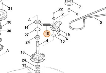 Sprężyna naciągowa 6140 764 1610