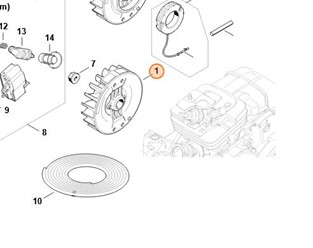 Koło zamachowe 1135 400 1203,